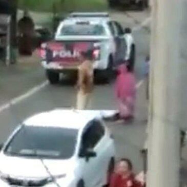 Mobil Polisi yang Abaikan Korban Tabrak Lari Dihujat Warga