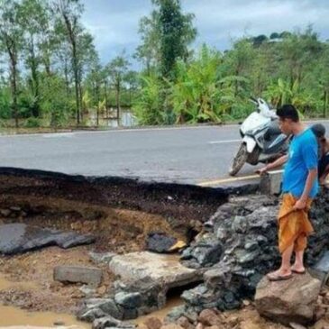 Jalan Bypass Kawasan Sirkuit Mandalika Dijebol Paksa